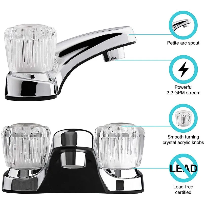 Dura 4in Chrome faucet